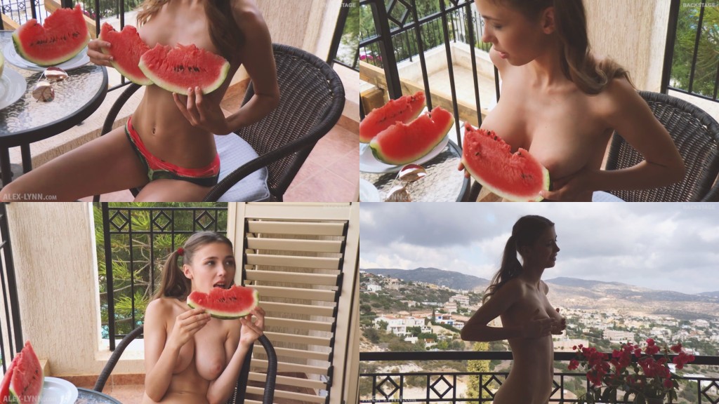 Alex-Lynn Mila Azul Watermelon BTS XXX 1080p MP4-KTR  [SITERIP XXX ]