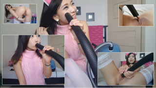MANYVIDS AsianDreamX in 掃除機の頬 VACUUM CLEANER CHALLENGE  Video Clip WEB-DL 720p mp4 Siterip 