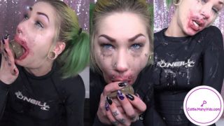 MANYVIDS Cattie in Daddy’s Blow Doll Extreme Self Face Fuck  Video Clip WEB-DL 1080 mp4