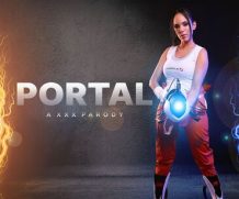 VrCosplayX Portal: Chell A XXX Parody VR Porn Video  WEB-DL VR  2060p Binaural