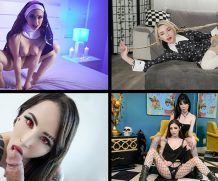 TeamSkeet Classics Goldie Rush Spooky Goth Babes Compilation  [HD VIDEO XXX Siterip mp4